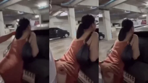 คลิปหลุด คู่รักจัดท่าหมากับแฟนท้ายรถยนต์ ที่ลานจอดรถใต้ดินห้องดังริมน้ำ